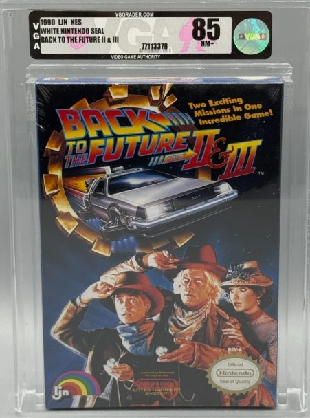 Back to the Future II & III 2 & 3 Nintendo NES Oval SOQ Sealed New VGA 85 Graded